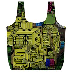 Technology Circuit Board Full Print Recycle Bags (l)  by BangZart