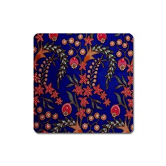 Texture Batik Fabric Square Magnet by BangZart