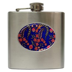 Texture Batik Fabric Hip Flask (6 Oz) by BangZart