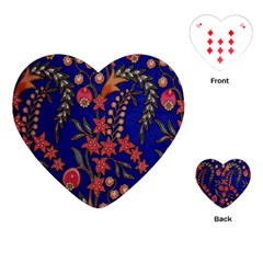 Texture Batik Fabric Playing Cards (heart)  by BangZart