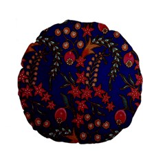 Texture Batik Fabric Standard 15  Premium Flano Round Cushions by BangZart