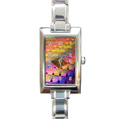 Technology Circuit Pentium Die Rectangle Italian Charm Watch by BangZart