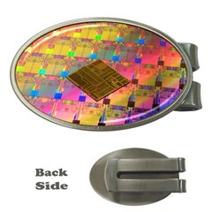 Technology Circuit Pentium Die Money Clips (oval)  by BangZart