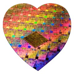 Technology Circuit Pentium Die Jigsaw Puzzle (heart) by BangZart