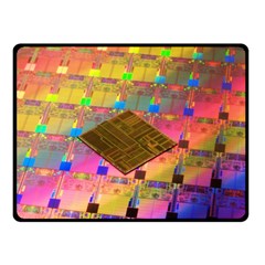 Technology Circuit Pentium Die Fleece Blanket (small) by BangZart