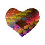 Technology Circuit Pentium Die Standard 16  Premium Heart Shape Cushions Back