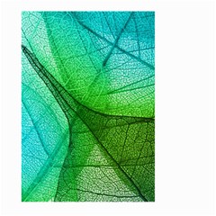 Sunlight Filtering Through Transparent Leaves Green Blue Large Garden Flag (two Sides) by BangZart