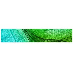 Sunlight Filtering Through Transparent Leaves Green Blue Flano Scarf (large) by BangZart