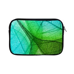 Sunlight Filtering Through Transparent Leaves Green Blue Apple Ipad Mini Zipper Cases by BangZart