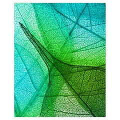 Sunlight Filtering Through Transparent Leaves Green Blue Drawstring Bag (small) by BangZart