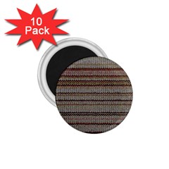 Stripy Knitted Wool Fabric Texture 1 75  Magnets (10 Pack)  by BangZart