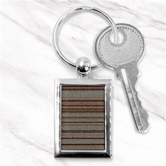 Stripy Knitted Wool Fabric Texture Key Chains (rectangle)  by BangZart