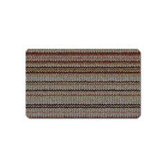 Stripy Knitted Wool Fabric Texture Magnet (name Card) by BangZart