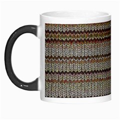 Stripy Knitted Wool Fabric Texture Morph Mugs by BangZart