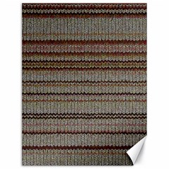 Stripy Knitted Wool Fabric Texture Canvas 18  X 24   by BangZart