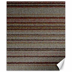 Stripy Knitted Wool Fabric Texture Canvas 20  X 24   by BangZart