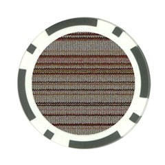 Stripy Knitted Wool Fabric Texture Poker Chip Card Guard by BangZart