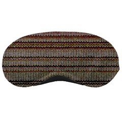 Stripy Knitted Wool Fabric Texture Sleeping Masks by BangZart