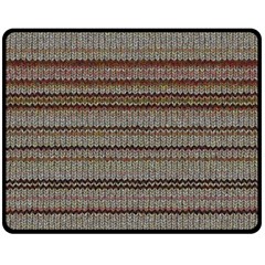 Stripy Knitted Wool Fabric Texture Fleece Blanket (medium)  by BangZart