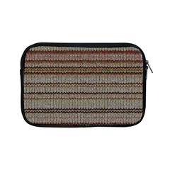 Stripy Knitted Wool Fabric Texture Apple Ipad Mini Zipper Cases by BangZart