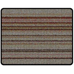 Stripy Knitted Wool Fabric Texture Double Sided Fleece Blanket (medium)  by BangZart