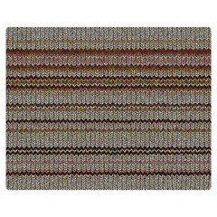 Stripy Knitted Wool Fabric Texture Double Sided Flano Blanket (medium)  by BangZart