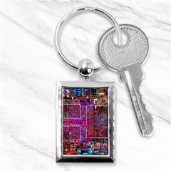 Technology Circuit Board Layout Pattern Key Chains (rectangle)  by BangZart