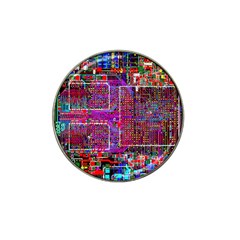 Technology Circuit Board Layout Pattern Hat Clip Ball Marker (4 Pack) by BangZart