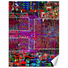 Technology Circuit Board Layout Pattern Canvas 18  X 24   by BangZart