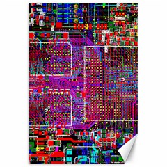 Technology Circuit Board Layout Pattern Canvas 20  X 30   by BangZart