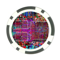 Technology Circuit Board Layout Pattern Poker Chip Card Guard by BangZart