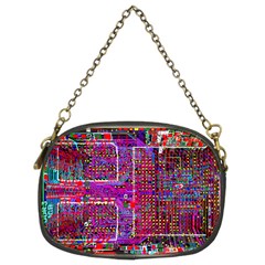 Technology Circuit Board Layout Pattern Chain Purses (two Sides)  by BangZart