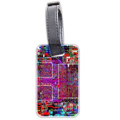 Technology Circuit Board Layout Pattern Luggage Tags (two Sides) by BangZart