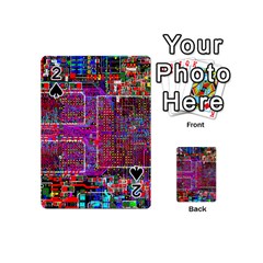 Technology Circuit Board Layout Pattern Playing Cards 54 (mini)  by BangZart