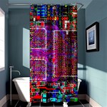 Technology Circuit Board Layout Pattern Shower Curtain 36  x 72  (Stall)  Curtain(36 X72 ) - 33.26 x66.24  Curtain(36 X72 )