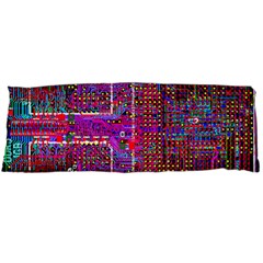 Technology Circuit Board Layout Pattern Body Pillow Case (dakimakura) by BangZart