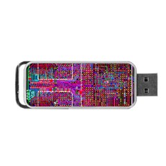 Technology Circuit Board Layout Pattern Portable Usb Flash (one Side) by BangZart