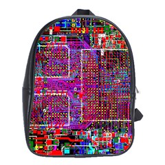 Technology Circuit Board Layout Pattern School Bags (xl)  by BangZart