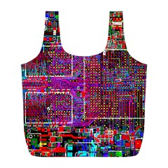 Technology Circuit Board Layout Pattern Full Print Recycle Bags (l)  by BangZart