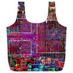 Technology Circuit Board Layout Pattern Full Print Recycle Bags (l)  by BangZart