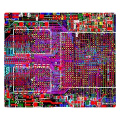 Technology Circuit Board Layout Pattern Double Sided Flano Blanket (small)  by BangZart