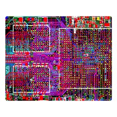 Technology Circuit Board Layout Pattern Double Sided Flano Blanket (large)  by BangZart