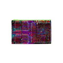 Technology Circuit Board Layout Pattern Cosmetic Bag (xs) by BangZart