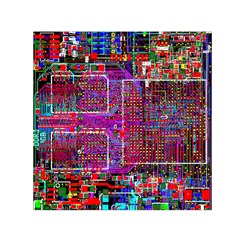 Technology Circuit Board Layout Pattern Small Satin Scarf (square) by BangZart