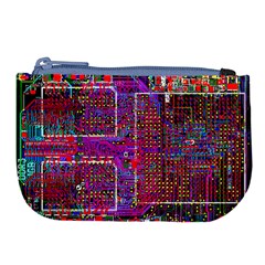 Technology Circuit Board Layout Pattern Large Coin Purse by BangZart