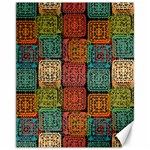 Stract Decorative Ethnic Seamless Pattern Aztec Ornament Tribal Art Lace Folk Geometric Background C Canvas 11  x 14   10.95 x13.48  Canvas - 1