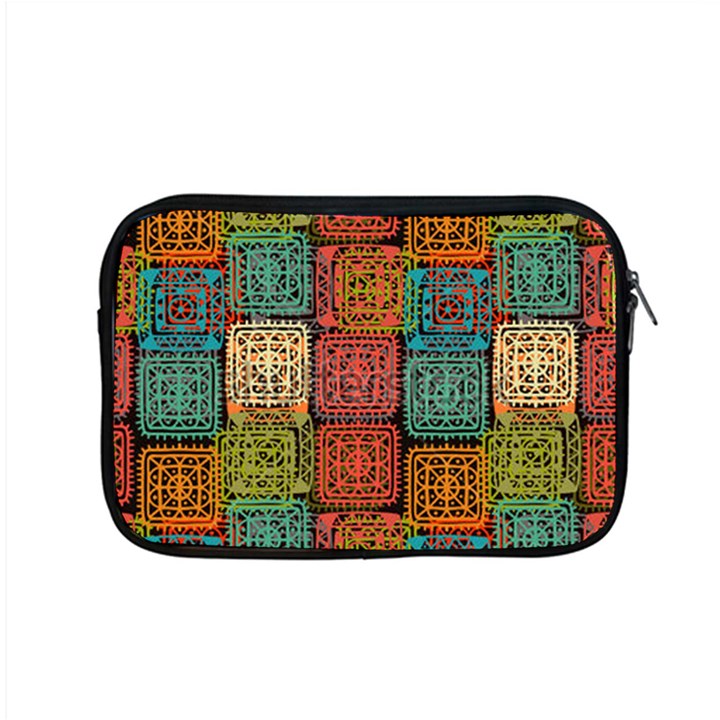 Stract Decorative Ethnic Seamless Pattern Aztec Ornament Tribal Art Lace Folk Geometric Background C Apple MacBook Pro 15  Zipper Case