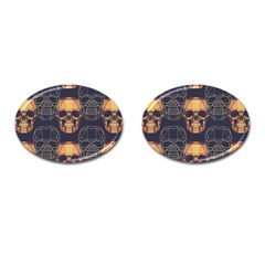 Skull Pattern Cufflinks (oval) by BangZart