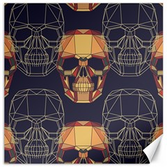 Skull Pattern Canvas 12  X 12   by BangZart