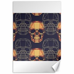 Skull Pattern Canvas 24  X 36  by BangZart